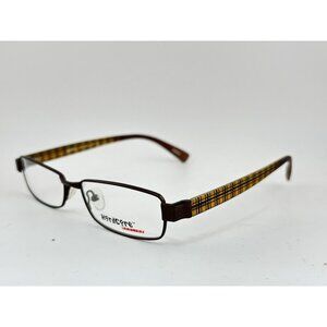 Hardcore Eyewear 1665 BRN 51-15-135 Yellow Plaid Eyeglass Frames
